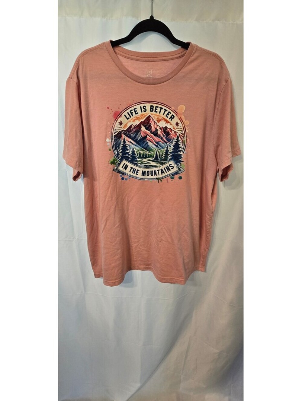 George Women's 2XL Life Is Better in the Mountains Graphic T-Shirt